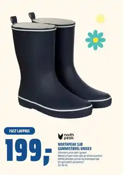 Coop Obs NORTHPEAK SJØ GUMMISTØVEL UNISEX, NOK 199 tilbud