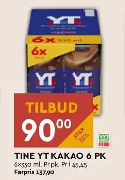 Coop Mega TINE YT KAKAO 6 PK, NOK 90 tilbud