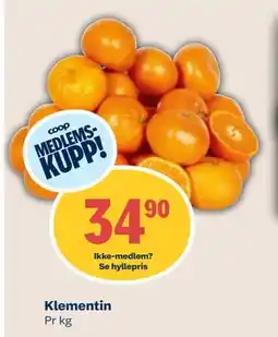 Coop Mega Klementin, Medlemspris tilbud