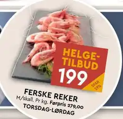 Coop Mega FERSKE REKER, NOK 199 tilbud