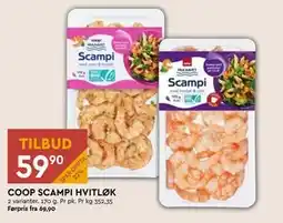 Coop Mega COOP SCAMPI HVITLØK, NOK 59.9 tilbud