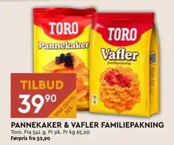 Coop Mega PANNEKAKER & VAFLER FAMILIEPAKNING, NOK 39.9 tilbud