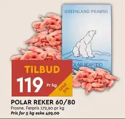 Coop Mega POLAR REKER 60/80, NOK 119 tilbud