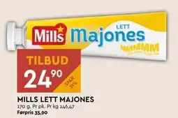 Coop Mega MILLS LETT MAJONES, NOK 24.9 tilbud