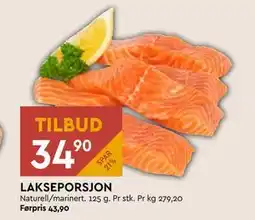 Coop Mega LAKSEPORSJON, NOK 34.9 tilbud