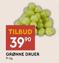Coop Mega GRØNNE DRUER, NOK 39.9 tilbud