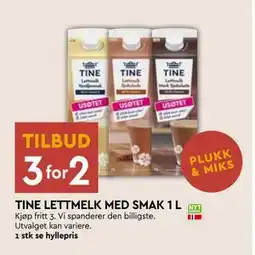 Coop Mega TINE LETTMELK MED SMAK 1 L tilbud