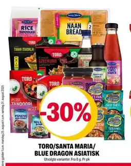 Coop Extra TORO/SANTA MARIA/ BLUE DRAGON ASIATISK tilbud