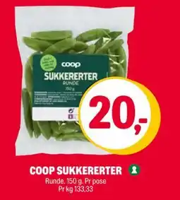 Coop Extra COOP SUKKERERTER, NOK 20 tilbud