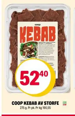 Coop Extra COOP KEBAB AV STORFE, NOK 52.4 tilbud