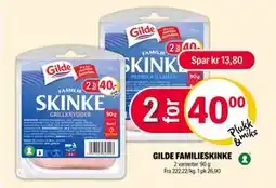 Coop Extra GILDE FAMILIESKINKE, NOK 40 tilbud