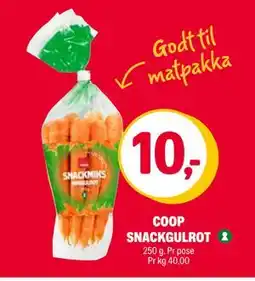 Coop Extra COOP SNACKGULROT, NOK 10 tilbud
