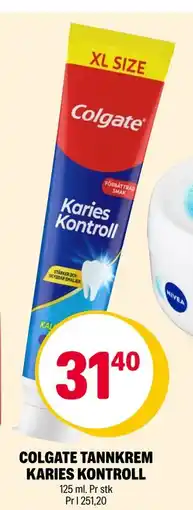 Coop Extra COLGATE TANNKREM KARIES KONTROLL, NOK 31.4 tilbud