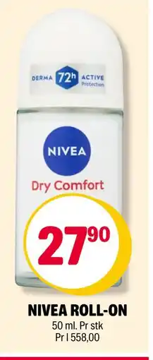 Coop Extra NIVEA ROLL-ON, NOK 27.9 tilbud