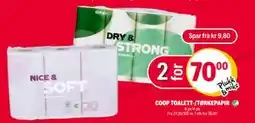 Coop Extra COOP TOALETT-/TØRKEPAPIR, NOK 70 tilbud