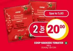 Coop Extra COOP HAKKEDE TOMATER, NOK 20 tilbud
