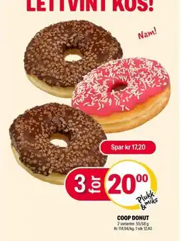 Coop Extra COOP DONUT, NOK 20 tilbud