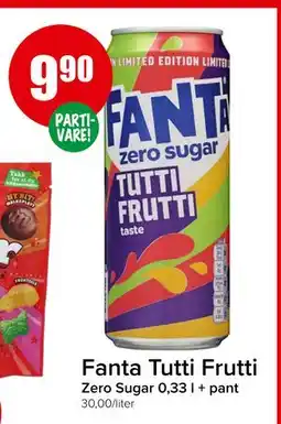 Spar Fanta Tutti Frutti, NOK 9.9 tilbud