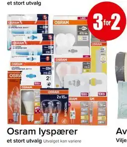 Spar Osram lyspærer tilbud