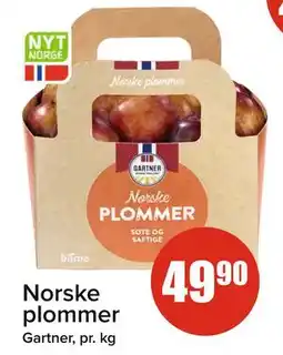 Spar Norske plommer, NOK 49.9 tilbud