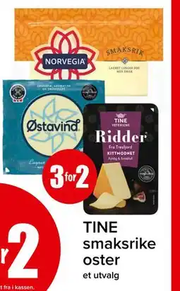 Spar TINE smaksrike oster tilbud