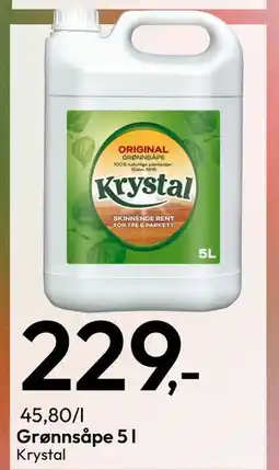 Gigaboks Grønnsåpe 5 l, NOK 229 tilbud