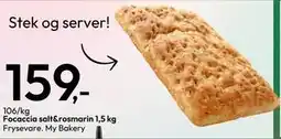 Gigaboks Focaccia salt&rosmarin 1,5 kg, NOK 159 tilbud