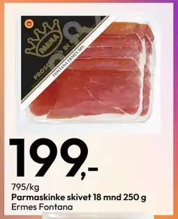 Gigaboks Parmaskinke skivet 18 mnd 250 g, NOK 199 tilbud