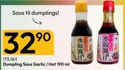 Gigaboks Dumpling Saus Garlic / Hot 190 ml, NOK 32.9 tilbud