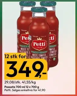 Gigaboks Passata 700 ml 12 x 700 g, NOK 349 tilbud
