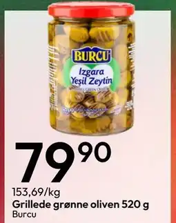 Gigaboks Grillede grønne oliven 520 g, NOK 79.9 tilbud