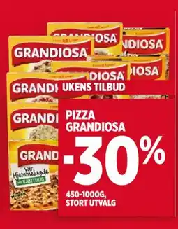 Meny Pizza Grandiosa tilbud