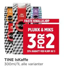 Meny TINE IsKaffe tilbud