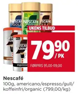 Meny Nescafé, NOK 79.9 tilbud