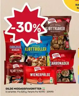 Matkroken GILDE MIDDAGSFAVORITTER tilbud