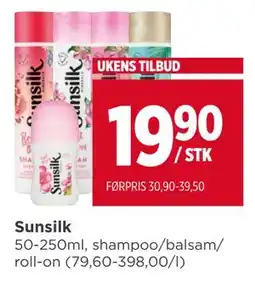 Meny Sunsilk, NOK 19.9 tilbud