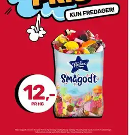 Matkroken Nidar smågodt i løsvekt, NOK 12 tilbud