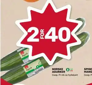 Matkroken NORSKE AGURKER, NOK 40 tilbud