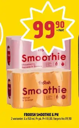 Coop Prix FROOSH SMOOTHIE 6 PK, NOK 99.9 tilbud