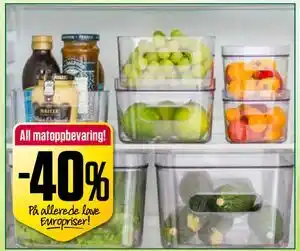 Europris All matoppbevaring! tilbud