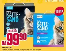 Europris Maxcat Kattesand, NOK 99.9 tilbud