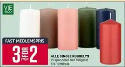 Europris ALLE SINGLE KUBBELYS, Medlemspris tilbud