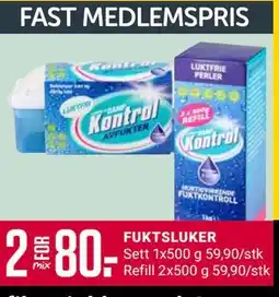 Europris FUKTSLUKER, Medlemspris tilbud