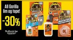 Europris All Gorilla lim og tape! tilbud