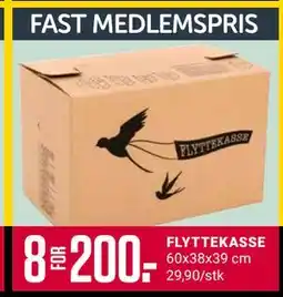 Europris FLYTTEKASSE, Medlemspris tilbud