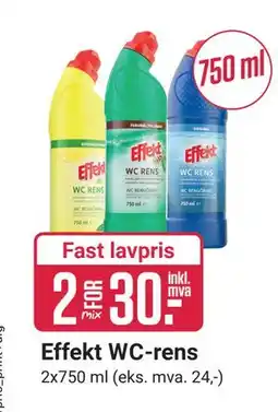 Europris Effekt WC-rens, NOK 30 tilbud