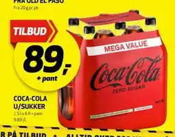 Bunnpris COCA-COLA U/SUKKER, NOK 89 tilbud