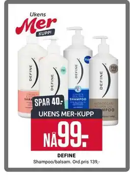 Europris DEFINE, App-pris tilbud