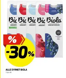 Bunnpris ALLE SYRNET BIOLA tilbud