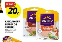 Bunnpris KALKUNKORV PEPPER OG NATURELL, NOK 20 tilbud
